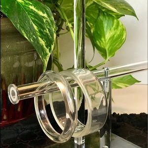 Baublebar Clear lucite bangles.